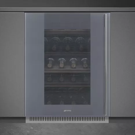 Холодильный шкаф для вина встраиваемый Smeg CVI321X3