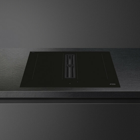 Индукционная варочная панель со встроенной вытяжкой Smeg HOBD472D2